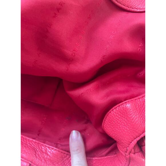 MARC BY MARC JACOBS Classic Q NATASHA Red Leather Crossbody Purse HandBag - Picture 4 of 5